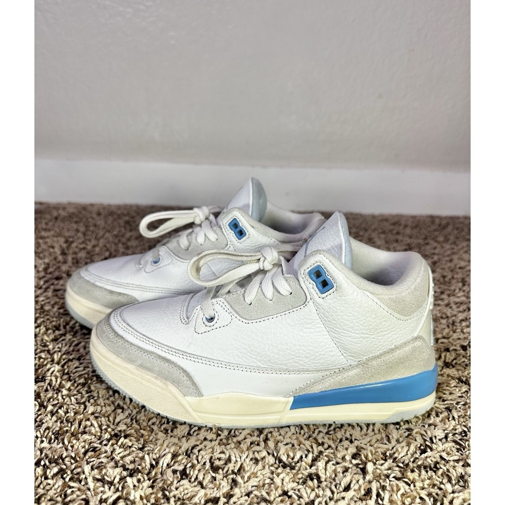 Nike Air Jordan 3 Retro White/Blue 'Lucky Shorts' Youth Size 3Y DM0966-101